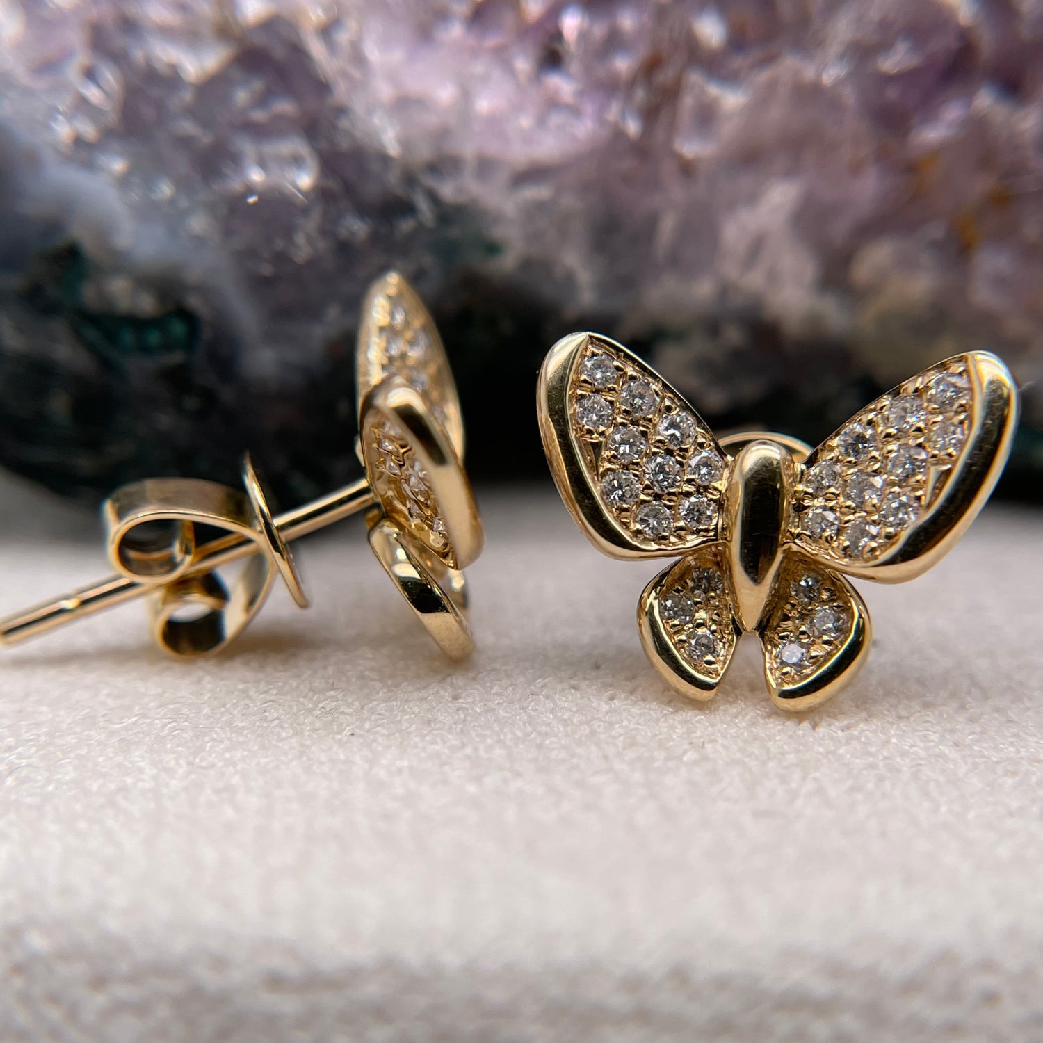 Buy Gold Butterfly Earring- Joyalukkas